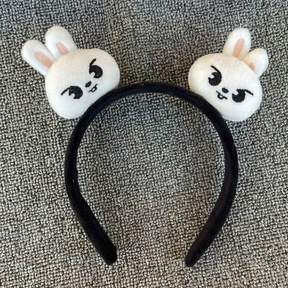 Stray Kids Cute Ears Plush Headband for Kids and Adults Soft Comfortable for Parties Events Festivals