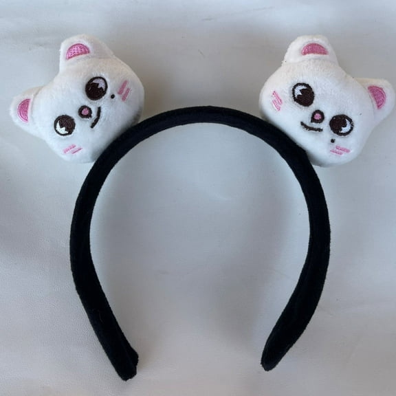 Stray Kids Cute Ears Plush Headband for Kids and Adults Soft Comfortable for Parties Events Festivals