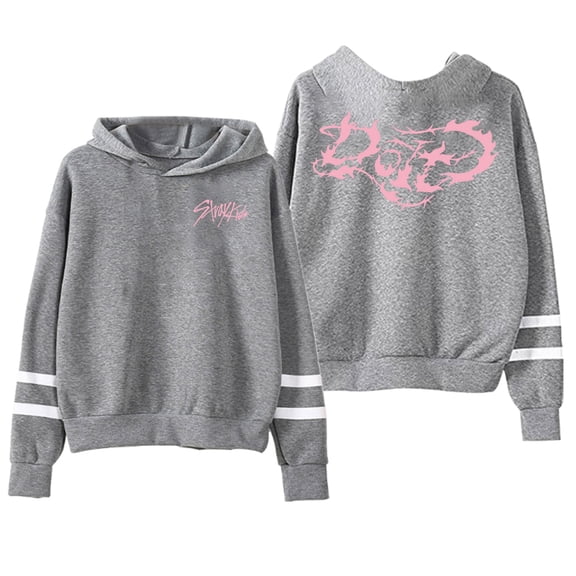 Stray Kids Do It Album Hoodie Pocketless Parallel Bars Sleeve Streetwear Women Men Hooded Sweatshirt