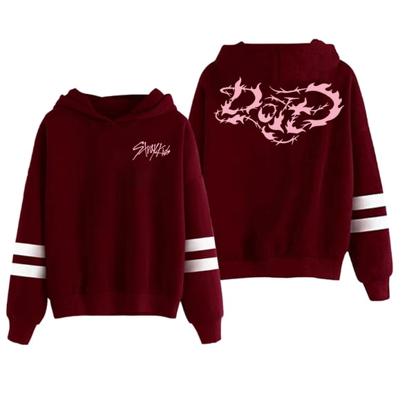 Stray Kids Do It Album Hoodie Pocketless Parallel Bars Sleeve Streetwear Women Men Hooded Sweatshirt