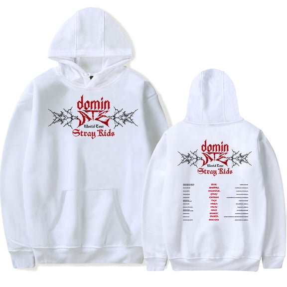 Stray Kids Domiate World Tour Hoodie Merch Men/Women Unisex Long Sleeve Sweatshirt Pullover Fashion Streetwear