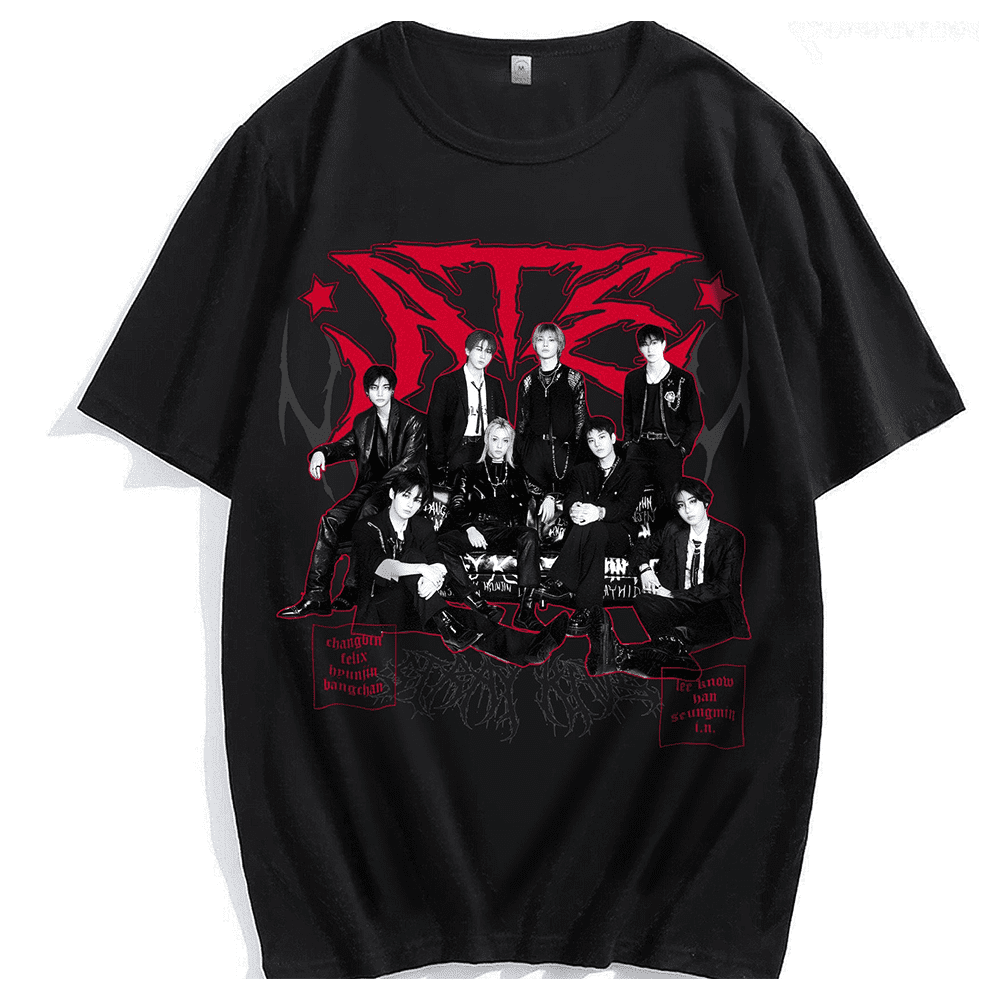 Stray Kids Double Sided T-shirt, Dominate World Tour Shirt