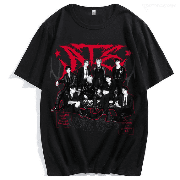 Stray Kids DominATE World Tour 2025 T-shirt Merch Men Short Sleeve Women Funny SKZ Unisex Tee