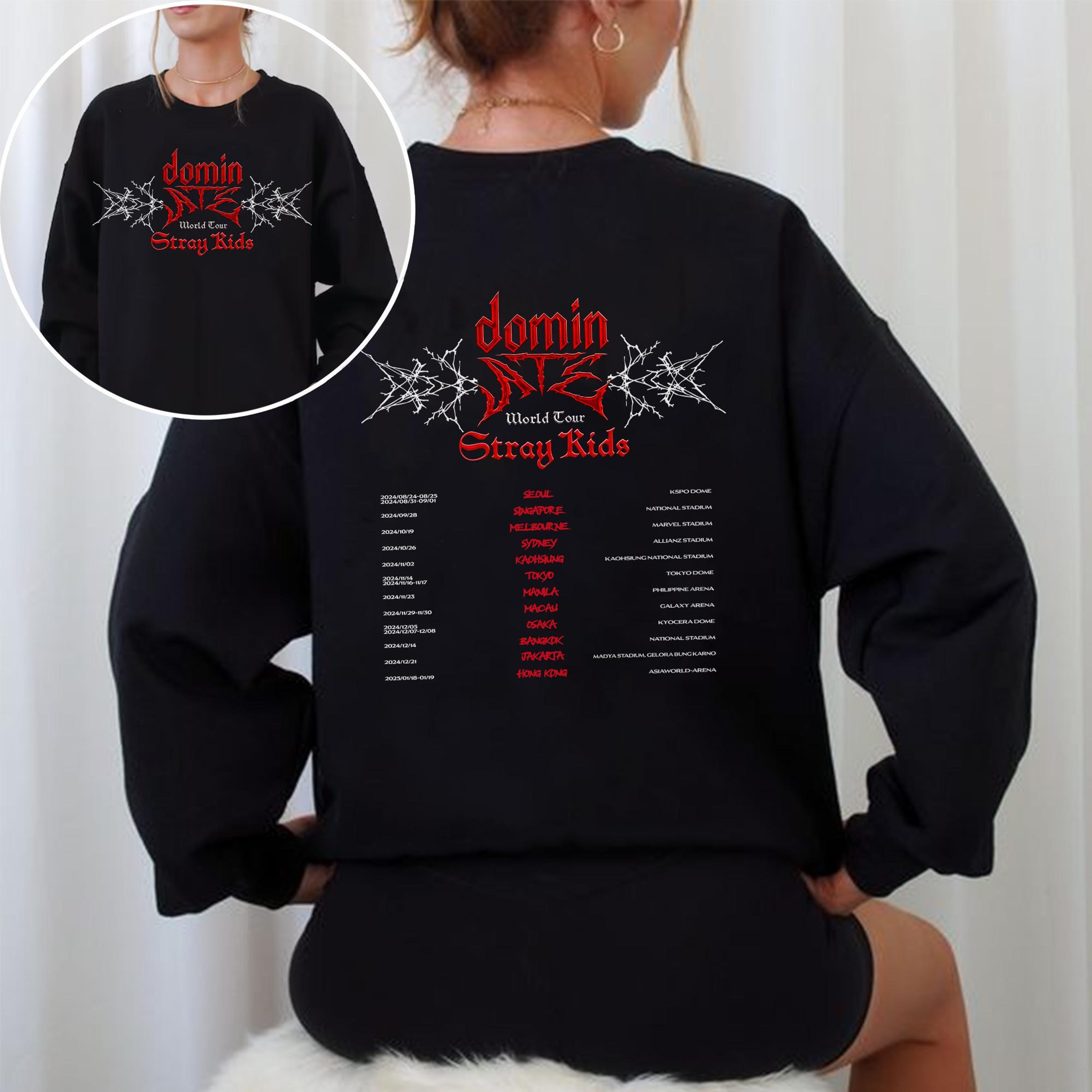 Stray Kids Dominate World Tour 2024 Sweatshirt, Stray Kids Ate Album Shirt, Stray Kids
