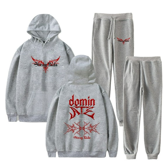 Stray Kids Dominate World Tour Logo Hoodies Jogger Pants Women Men Fashion Streetwear Sweatshirts