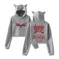 thumbnail image 1 of Stray Kids Dominate World Tour Logo Pullover Female Cat Ears Hoodie Long Sleeve Tee Women's Clothes, 1 of 6