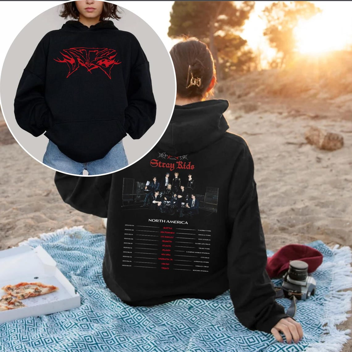 Stray Kids Dominate World Tour US 2025 Hoodie, Stray Kids Hop Album