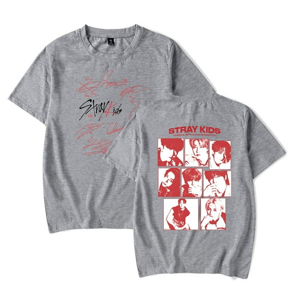Stray Kids Hip Hop Neutral Fashion Casual Short Sleeve T-shirt Top
