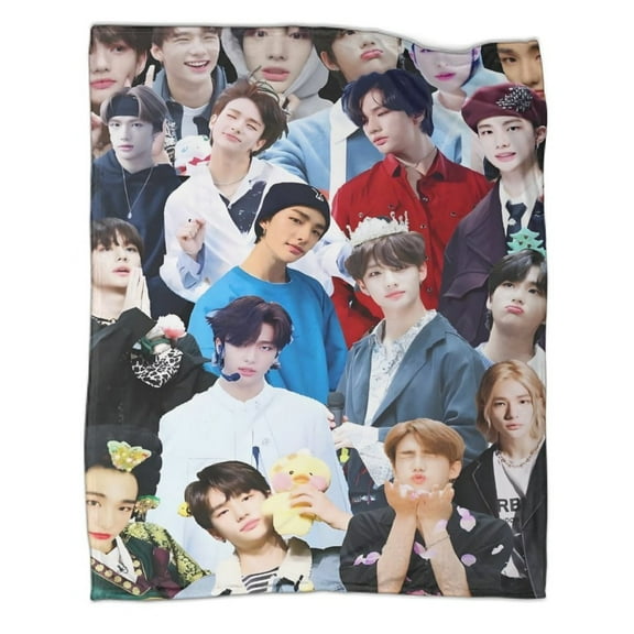 Stray Kids Hyunjin Luxury Flannel Blanket - Super Soft & Anti-Static, Plush Warm Blanket for Sofa & Bed - Extra Large Cozy Throw  - Home Decor Gift for Men & Women