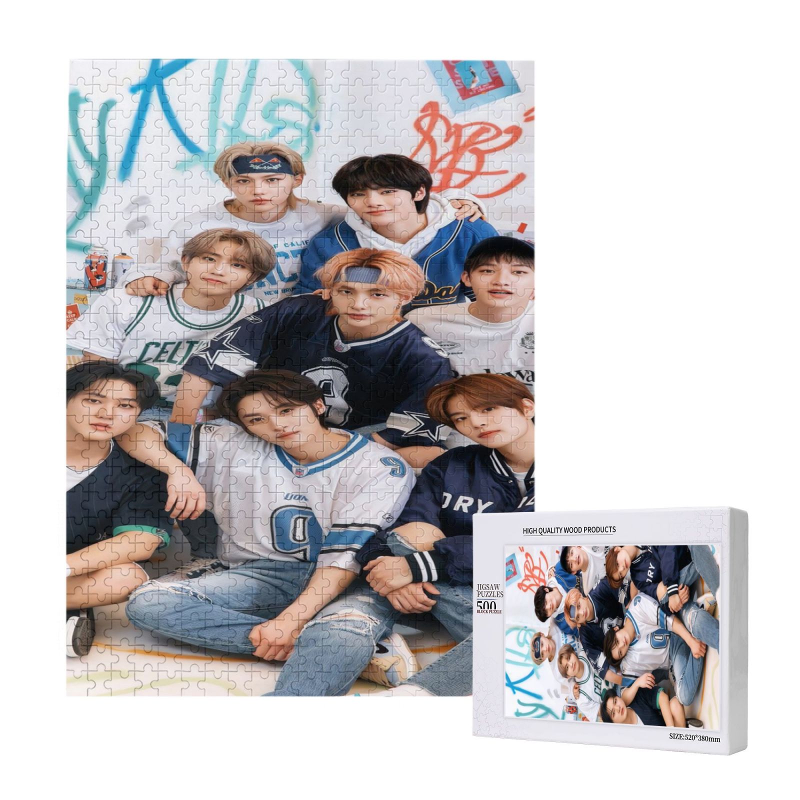 Stray Kids Jigsaw Puzzles 500 Piece Puzzle For Adults, Kids, Families