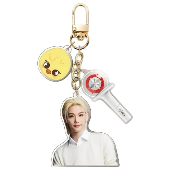 Stray Kids Keychain with "SKZO" Charm for STRAY, SK Merch Merchandise SKZ Keyring Accessorie Backpack Pendant