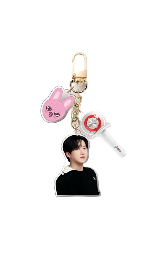 Stray Kids Keychain with “SKZO” Charm for STRAY, SK-ZOO Merch Merchandise SKZ Backpack Pendant