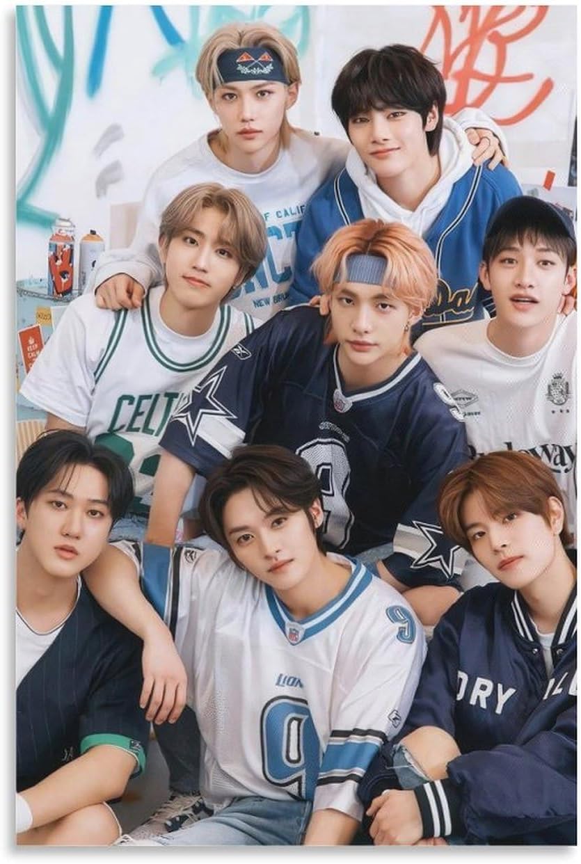 Stray Kids Korean Boy Band Music Idol Group Poster - Walmart.com
