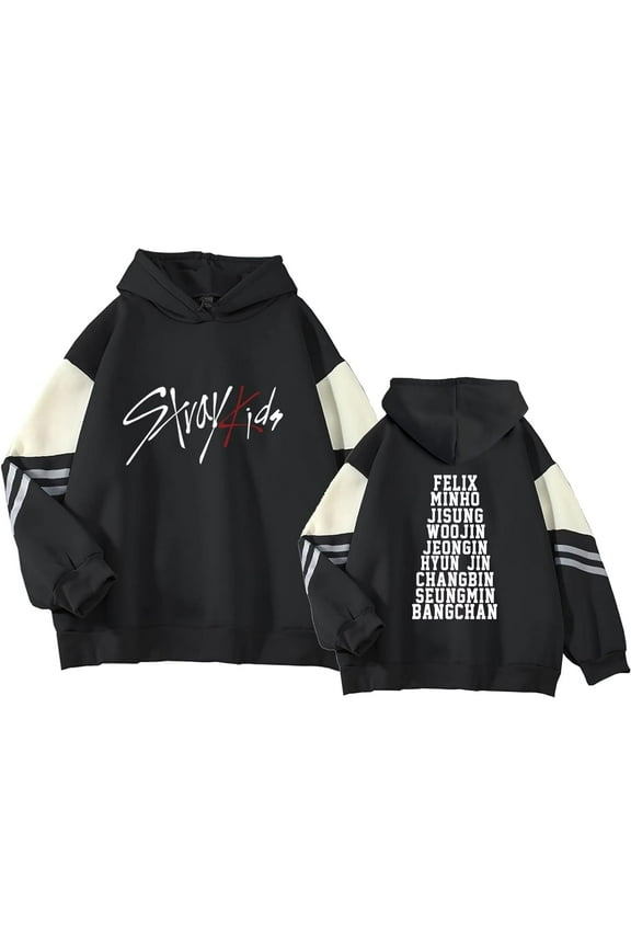 Stray Kids Kpop Bangchan Felix Hyunjin Hoodies Merch For Women/Men Cosplay Long Sleeve Sweatshirt Streetwear