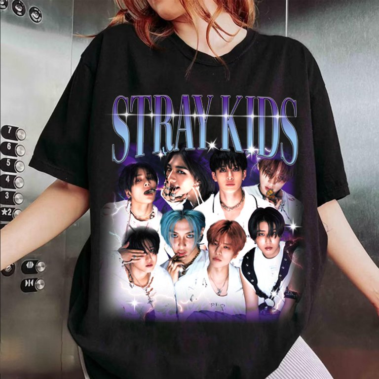 Stray Kids Kpop T-shirt, Stray Kids ROCK-STAR Album Shirt, Stray 