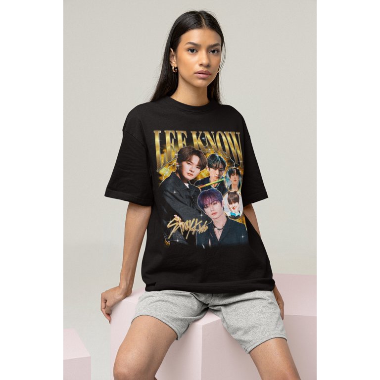 Stray Kids Lee Know Retro Bootleg T-shirt - stray kids shirt 