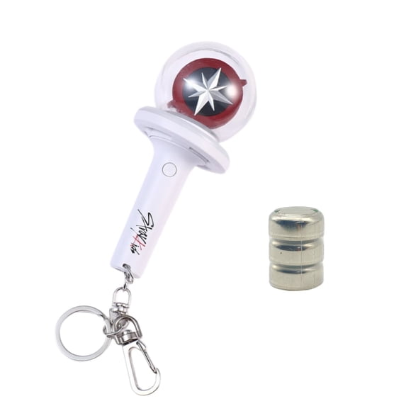 Stray Kids Lightstick Ver2 Keychain SKZ Mini Light Stick Pendant for Bag ,Light Colour and Speed Adjustable Fans Gift Collection(Built-in battery)