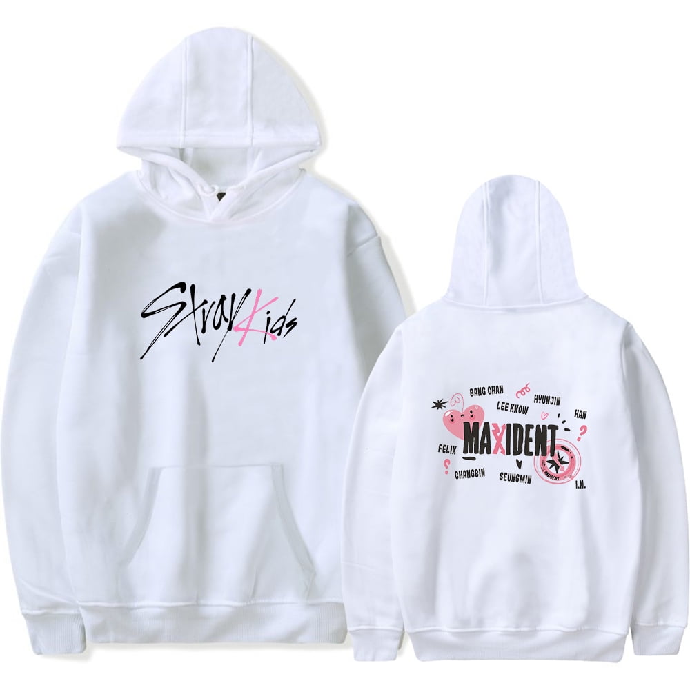 Stray Kids MAXIDENT Hoodies New Album Kpop Pullover Hoodies for Women Long  Sleeve Casual Tops Streetwear 
