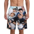 thumbnail image 1 of Stray Kids Men's Swim Trunks Quick Dry Beach Board Shorts with Pockets Mesh Lining Bathing Suits, 1 of 7
