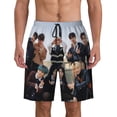 thumbnail image 1 of Stray Kids Men's Swim Trunks Quick Dry Beach Board Shorts with Pockets Mesh Lining Bathing Suits, 1 of 7