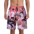 thumbnail image 1 of Stray Kids Men's Swim Trunks Quick Dry Beach Board Shorts with Pockets Mesh Lining Bathing Suits, 1 of 7