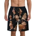thumbnail image 1 of Stray Kids Men's Swim Trunks Quick Dry Beach Board Shorts with Pockets Mesh Lining Bathing Suits, 1 of 7