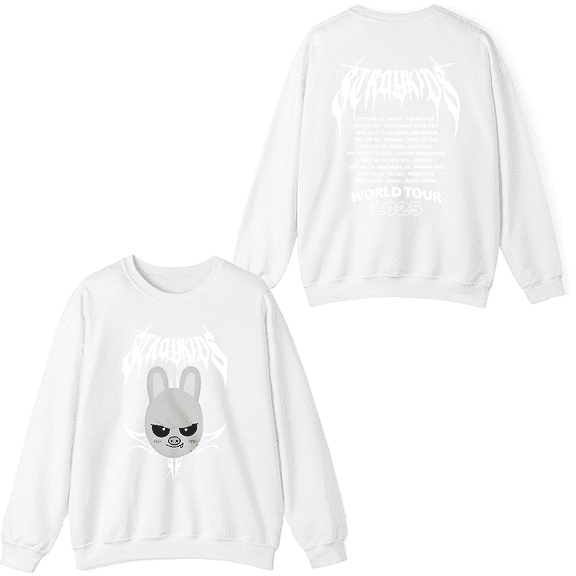 Stray Kids Merch 2025 World Tour Chang Bin Crewneck Sweatshirt Fashion Unisex Men Women Long Sleeve