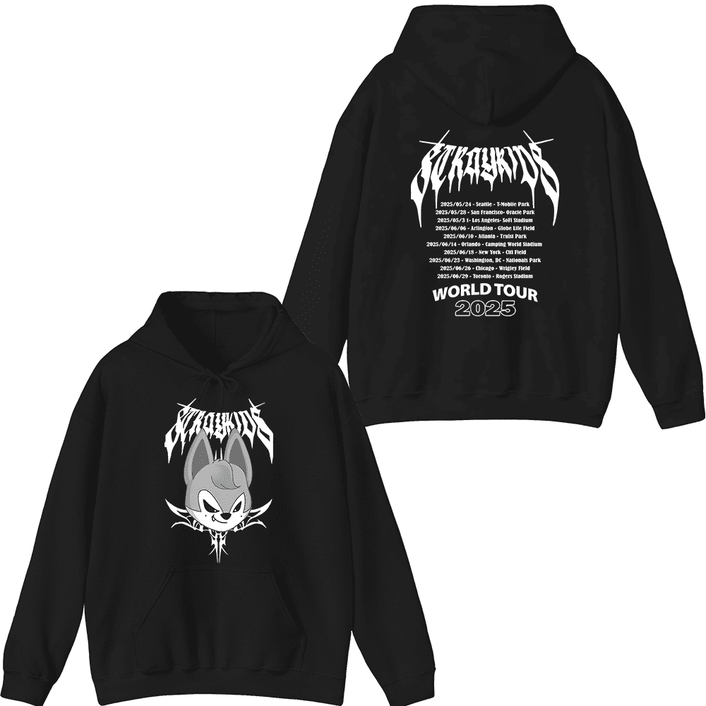 Stray Kids Merch 2025 World Tour Chris Hoodie Fashion Unisex Men