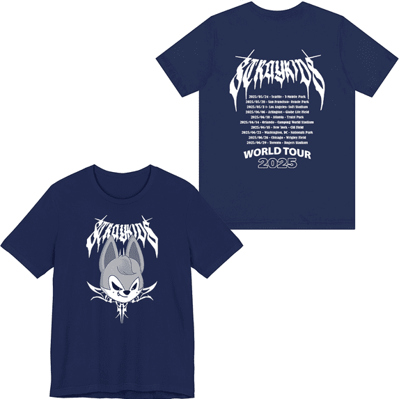 Stray Kids Merch 2025 World Tour Chris T-shirt Fashion Men Women Short Sleeve Casual Graphic Tee