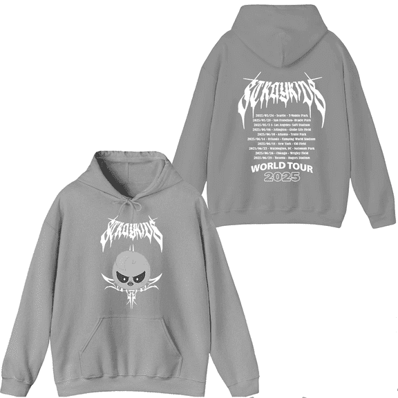 Stray Kids Merch 2025 World Tour Felix Hoodie Fashion Unisex Men Women Long Sleeve Pullover Tops