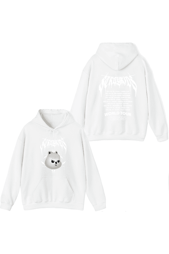 Stray Kids Merch 2025 World Tour Han Hoodie Fashion Unisex Men Women Long Sleeve Pullover Tops