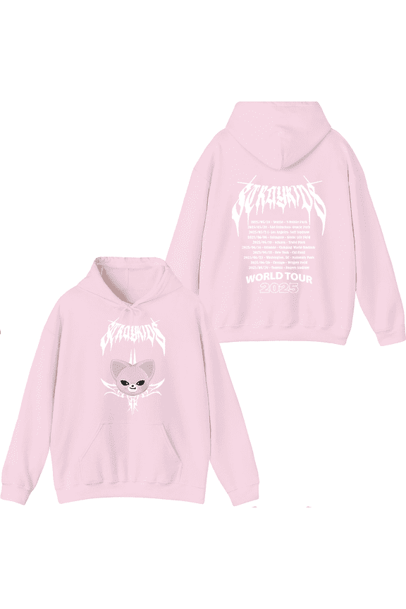 Stray Kids Merch 2025 World Tour I.N Hoodie Fashion Unisex Men Women Long Sleeve Pullover Tops