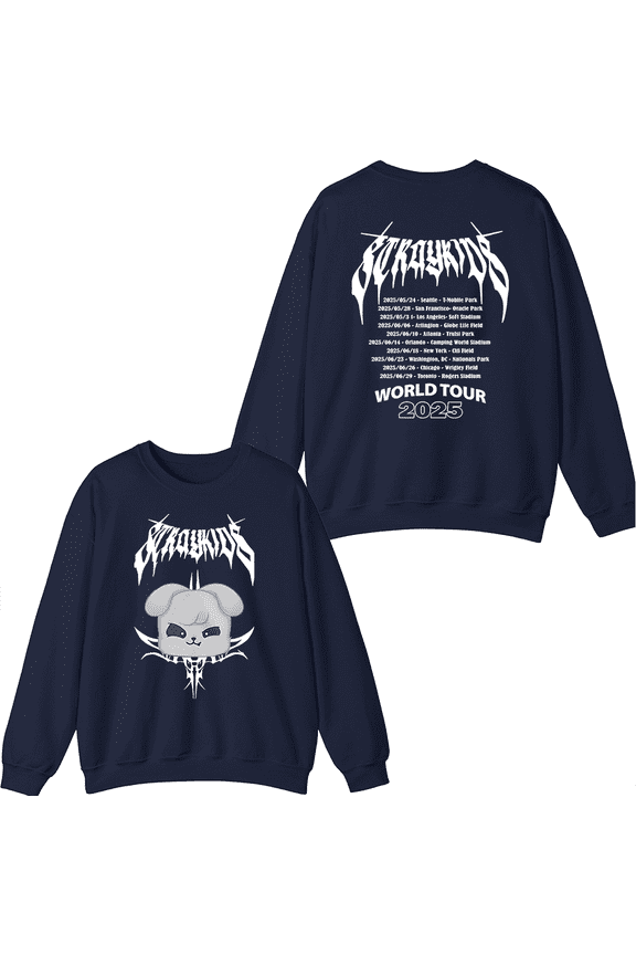 Stray Kids Merch 2025 World Tour Seung Min Crewneck Sweatshirt Fashion Unisex Men Women Long Sleeve