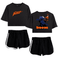 thumbnail image 1 of Stray Kids Merch Chk Chk Boom Felix Cover Crop Top T-shirt Suits T Shirt Women Girls Short Sleeve Tees, 1 of 2