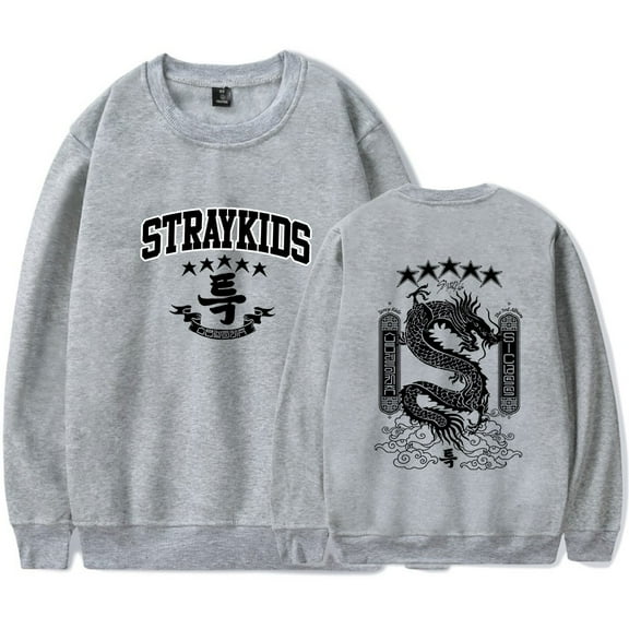 Stray Kids Merch Fashionable casual round neck unisex long sleeved pullover