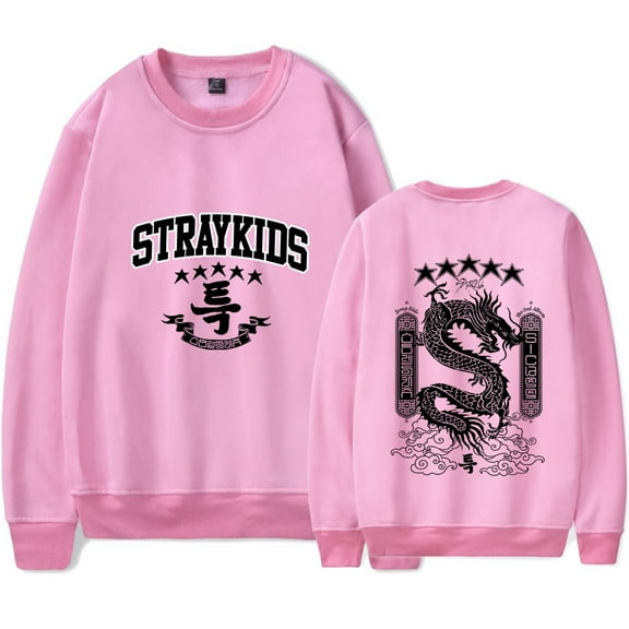 Stray Kids  Merch Fashionable casual round neck unisex long sleeved pullover