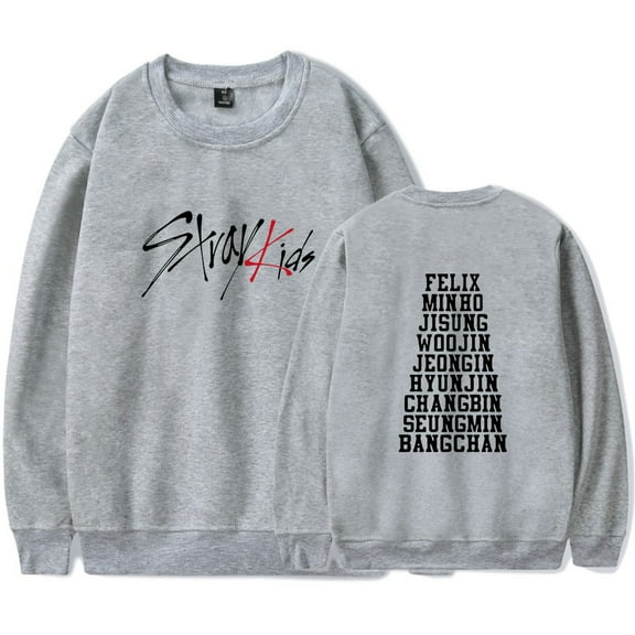 Stray Kids  Merch Fashionable casual round neck unisex long sleeved pullover