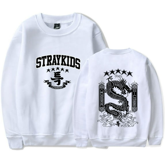 Stray Kids Merch Fashionable casual round neck unisex long sleeved pullover