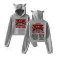 thumbnail image 1 of Stray Kids Merch Hoodie Cat Ear Fashion Street Trend Women's Short Hoodie Sportswear, 1 of 2