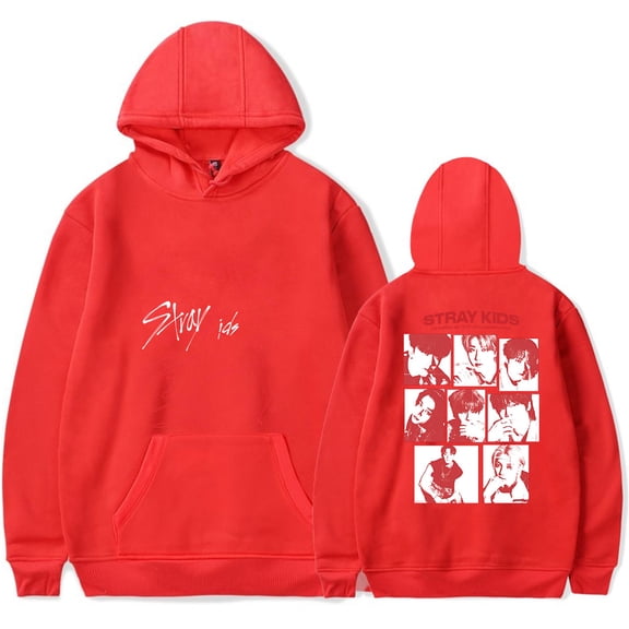Stray Kids  Merch Hoodie Hip Hop Fashion Casual Neutral Sports Long Sleeve Hoodie Street Wear