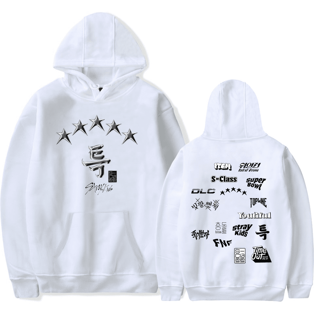 Stray Kids Merch Hoodies Casual Hooded Sweatshirt Unisex