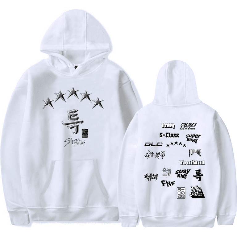 Stray Kids Merch Hoodies Casual Hooded Sweatshirt Unisex