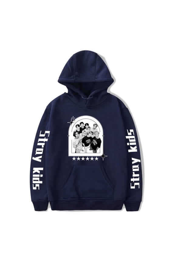 Stray Kids Merch Hoodies for men and women, classic long sleeved pullovers, fashionable and casual streetwear