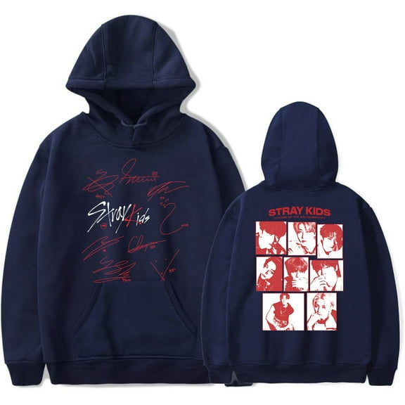 Stray Kids Merch Kpop Hoodie Winter Sweatshirt Unisex Streetwear Long Sleeve Pullovers