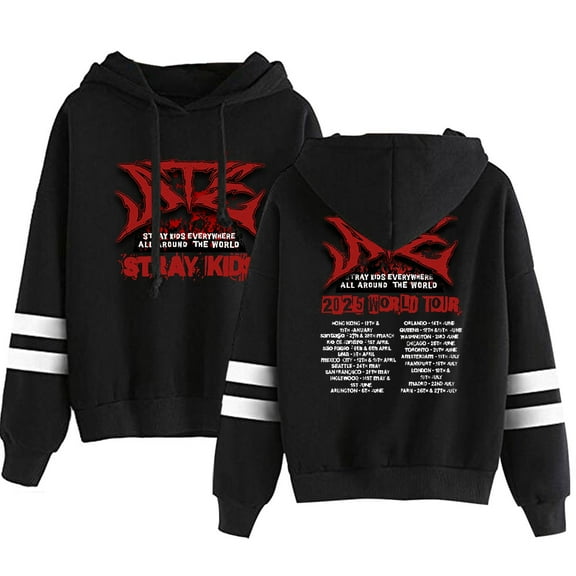 Stray Kids Merch Pullover Hoodie Unisex Long Sleeve Pocketless Fashion Sweatshirt