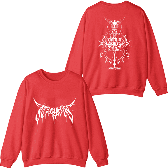 Stray Kids Merch World Tour Crewneck Sweatshirt Fashion Unisex Men Women Long Sleeve