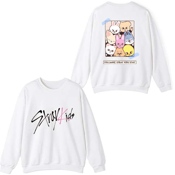 Stray Kids Merch You Make Stray Kids Stay Crewneck Sweatshirt Fashion Unisex Men Women Long Sleeve