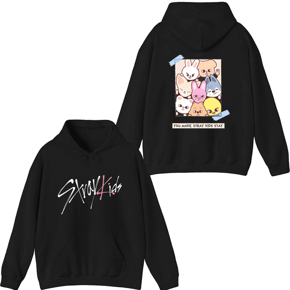 Stray Kids Merch You Make Stray Kids Stay Hoodie Fashion Unisex Men Women Long Sleeve Pullover Tops