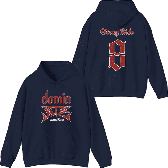 Stray Kids Merch dominATE World Tour Hoodie Hoodies Men Women Long Sleeve Sweatshirt Pullover Top