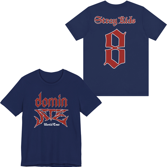 Stray Kids Merch dominATE World Tour T-shirt Fashion t shirt Men Women Short Sleeve Tee Crewneck
